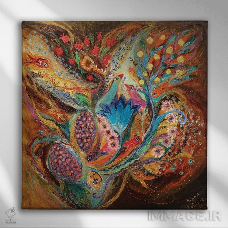 تابلو چهار عنصر III: زمین اثر النا کوتلیارکر - نمای روبهرو روی دیوار