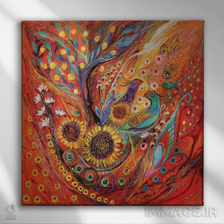 تابلو پاییز سرزمین مقدس اثر النا کوتلیارکر - نمای روبهرو روی دیوار