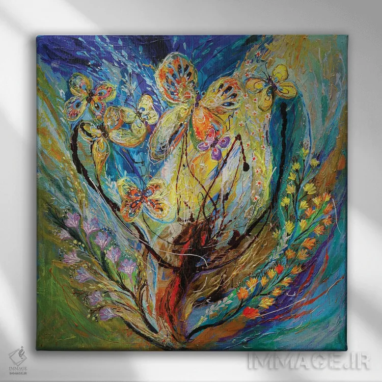 تابلو چهار فصل انگور: زمستان اثر النا کوتلیارکر - نمای روبهرو روی دیوار