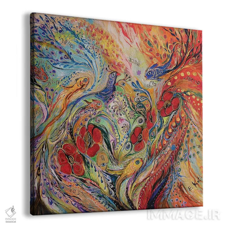 تابلو گلهای شقایق اثر النا کوتلیارکر - نمای پرسپکتیو محصول