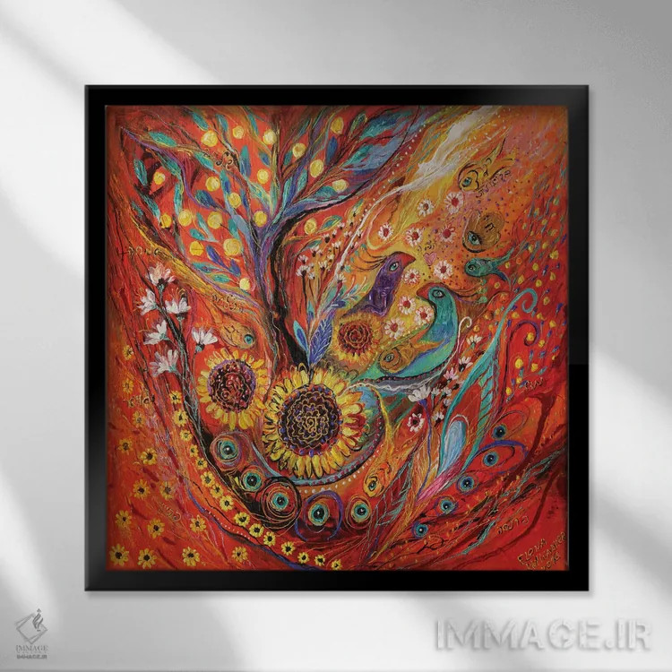 تابلو پاییز سرزمین مقدس اثر النا کوتلیارکر - نمای قابدار مشکی