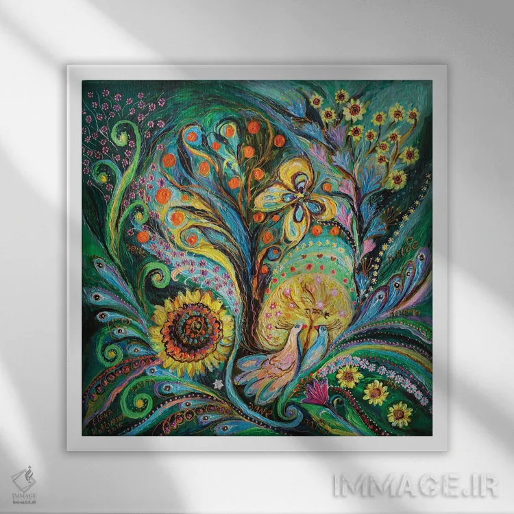 تابلو درخت آرزوها اثر النا کوتلیارکر - نمای قابدار سفید