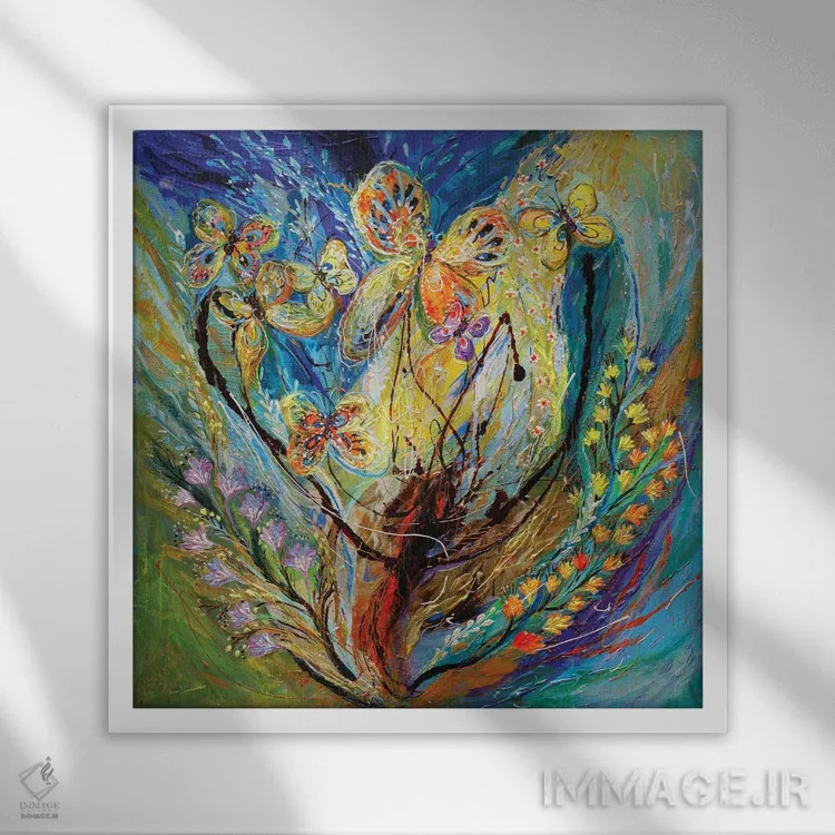 تابلو چهار فصل انگور: زمستان اثر النا کوتلیارکر - نمای قابدار سفید