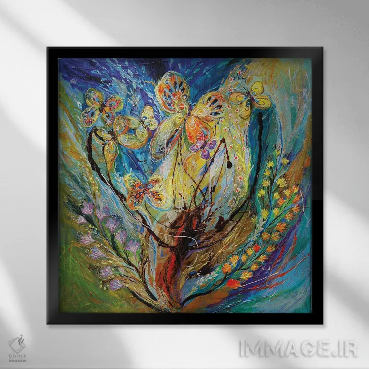 تابلو چهار فصل انگور: زمستان اثر النا کوتلیارکر - نمای قابدار مشکی