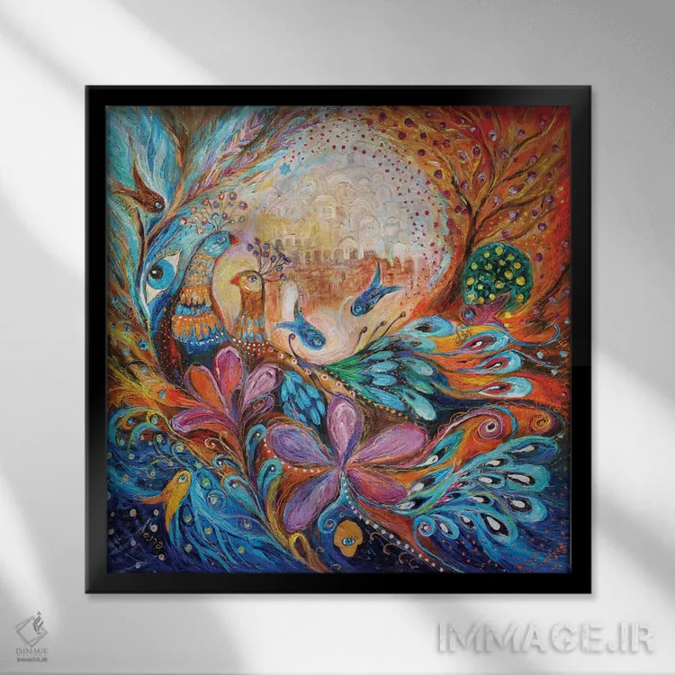 تابلو دیوارهای صفد اثر النا کوتلیارکر - نمای قابدار مشکی