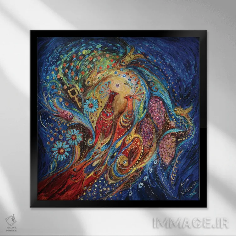 تابلو عطر شب اثر النا کوتلیارکر - نمای قابدار مشکی