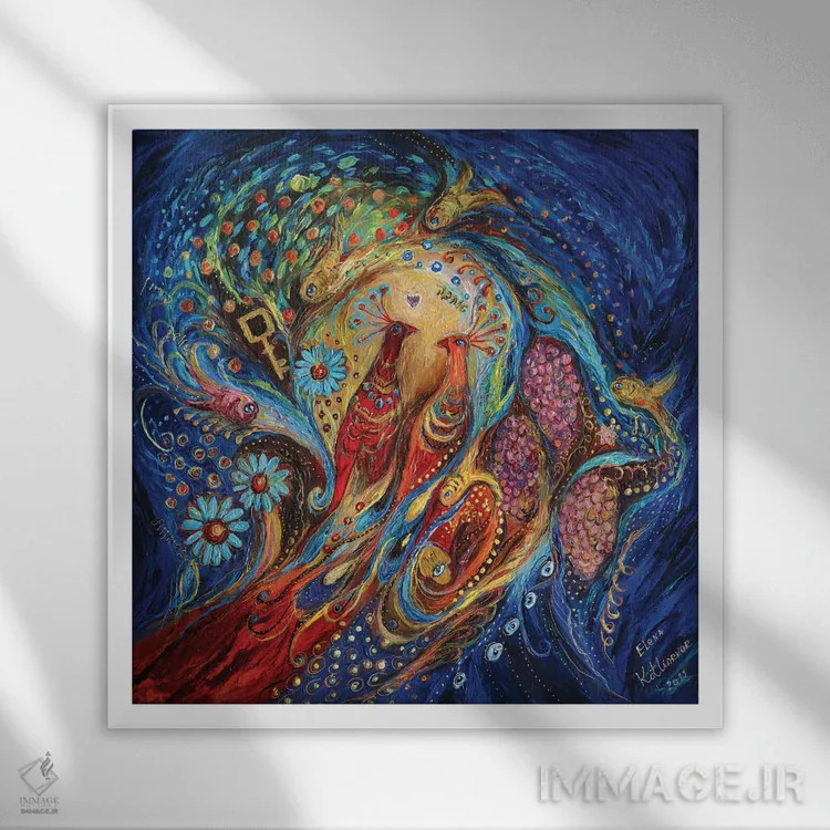 تابلو عطر شب اثر النا کوتلیارکر - نمای قابدار سفید