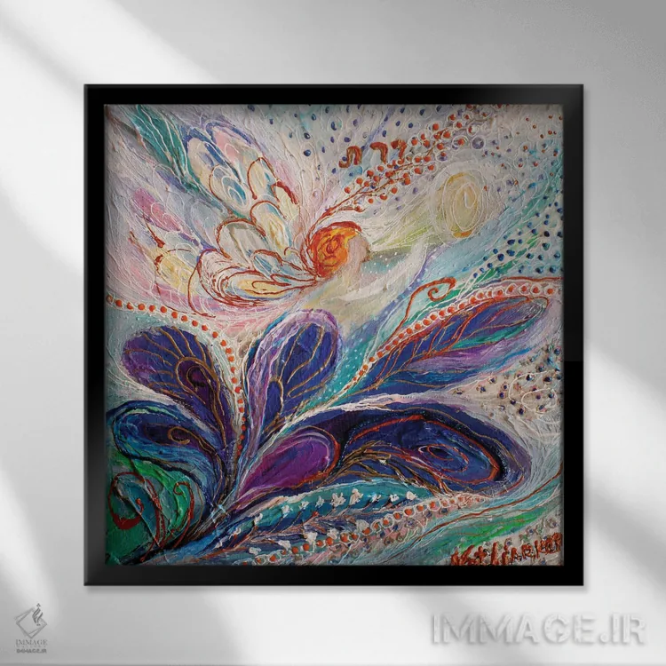 تابلو پردیس II اثر النا کوتلیارکر - نمای قابدار مشکی