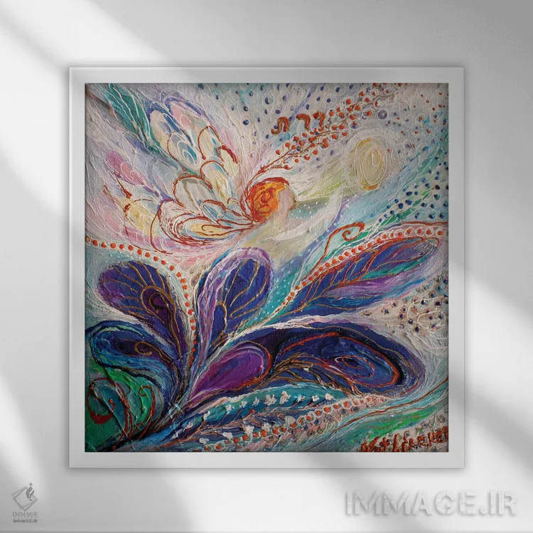 تابلو پردیس II اثر النا کوتلیارکر - نمای قابدار سفید