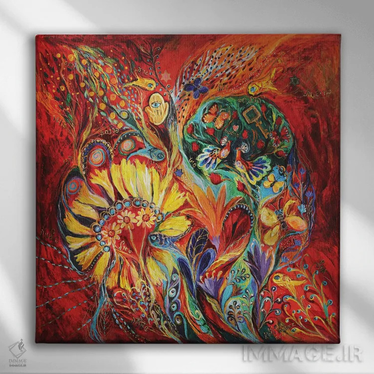 تابلو شکوفهدهی II اثر النا کوتلیارکر - نمای روبهرو روی دیوار