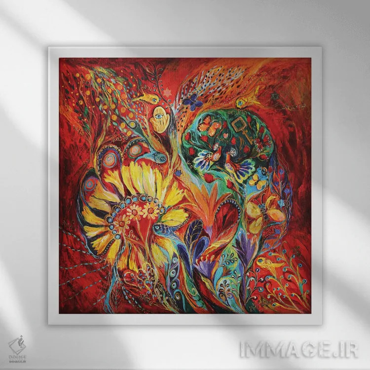 تابلو شکوفهدهی II اثر النا کوتلیارکر - نمای قابدار سفید