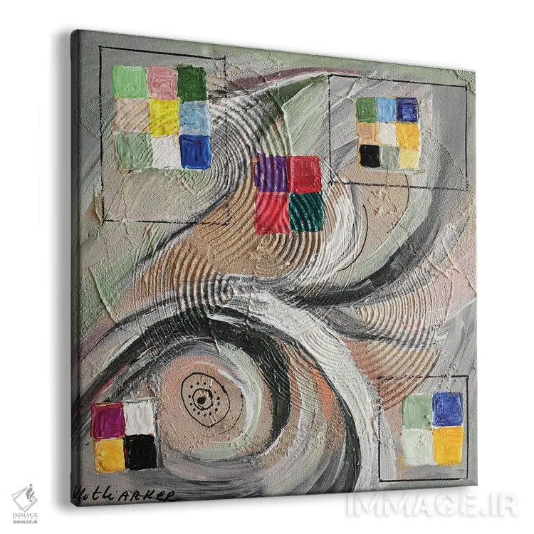 تابلو سری پیکسلیسازی III اثر النا کوتلیارکر - نمای پرسپکتیو محصول