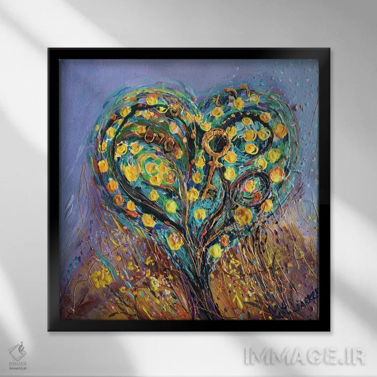 تابلو پردهس چهارم اثر النا کوتلیارکر - نمای قابدار مشکی