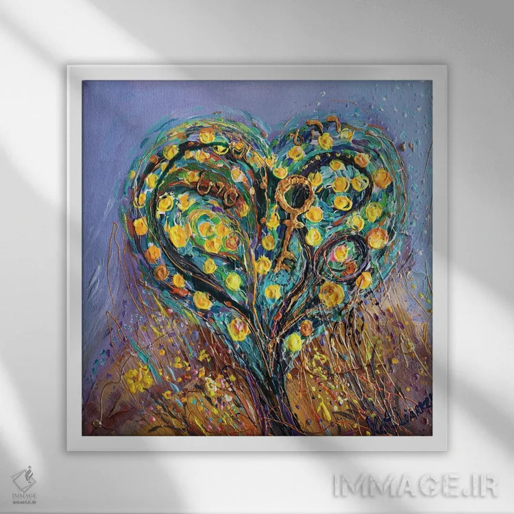 تابلو پردهس چهارم اثر النا کوتلیارکر - نمای قابدار سفید