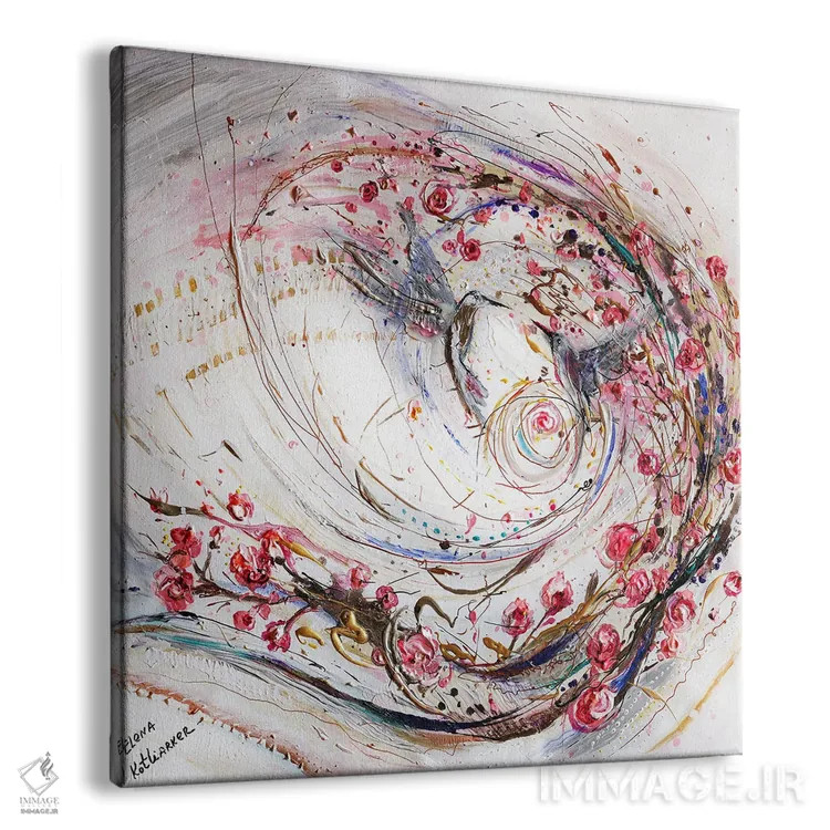 تابلو جلوهای از زندگی ۳۹: رقص مرغهای مگسخوار اثر النا کوتلیارکر - نمای پرسپکتیو محصول