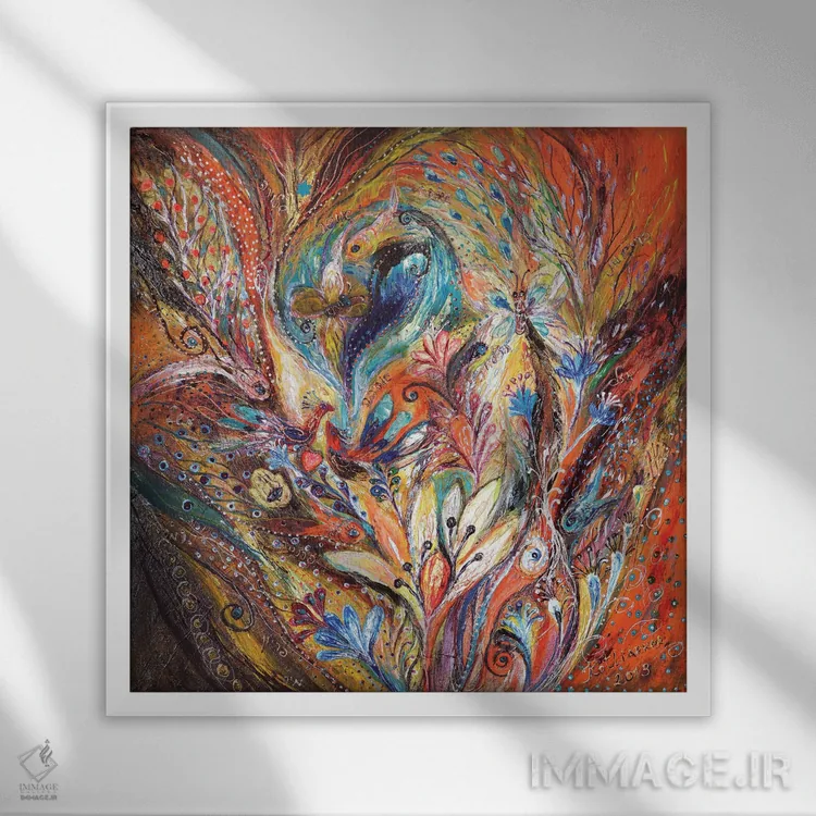 تابلو درون گردباد پیشگوییها اثر النا کوتلیارکر - نمای قابدار سفید