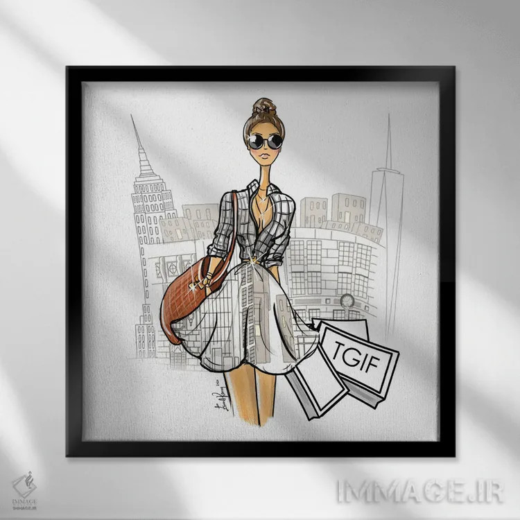 تابلو جمعه شد! (Thank God It's Friday) اثر اما کنی - نمای قابدار مشکی