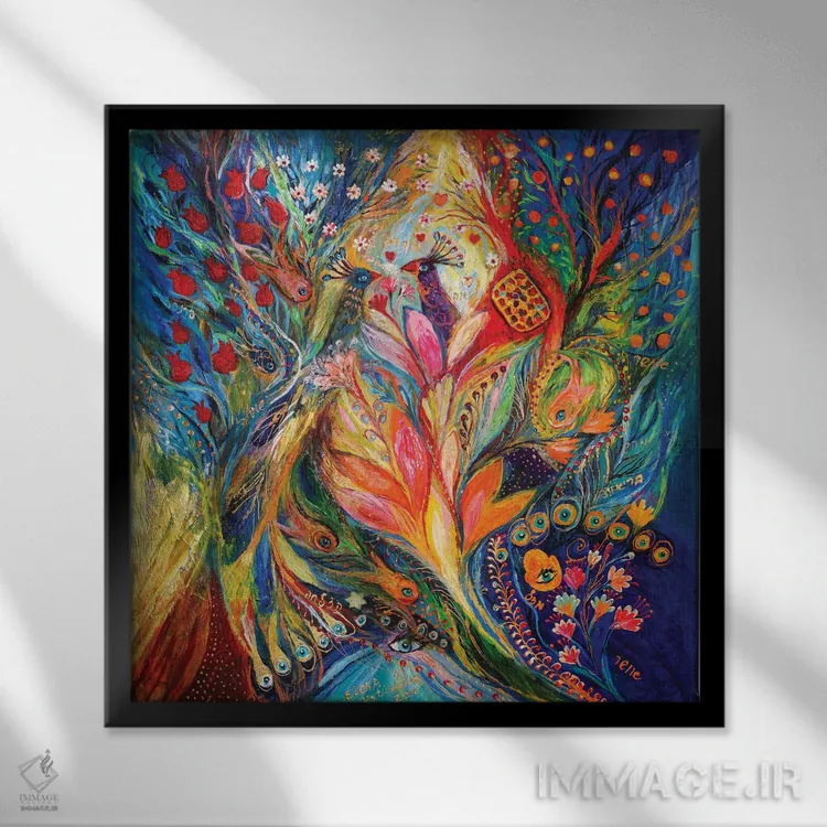 تابلو ملکه لیلی اثر النا کوتلیارکر - نمای قابدار مشکی