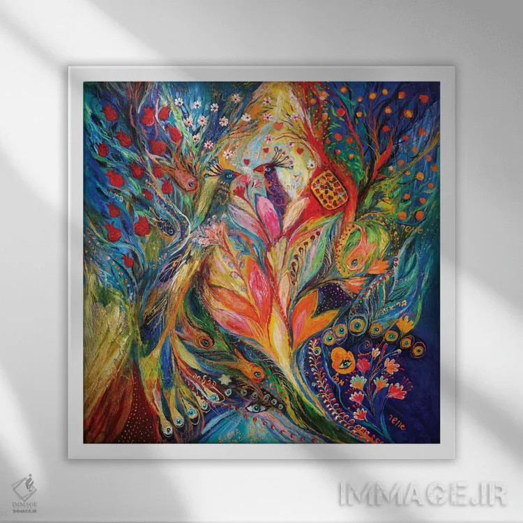 تابلو ملکه لیلی اثر النا کوتلیارکر - نمای قابدار سفید