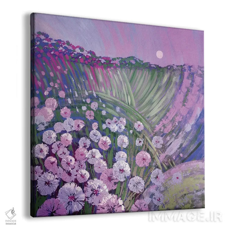 تابلو قاصدکهای مهتابی اثر اکاترینا پریسیچ - نمای پرسپکتیو محصول