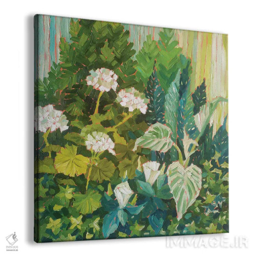 تابلو ترکیببندی سبز اثر اکاترینا پریسیچ - نمای پرسپکتیو محصول