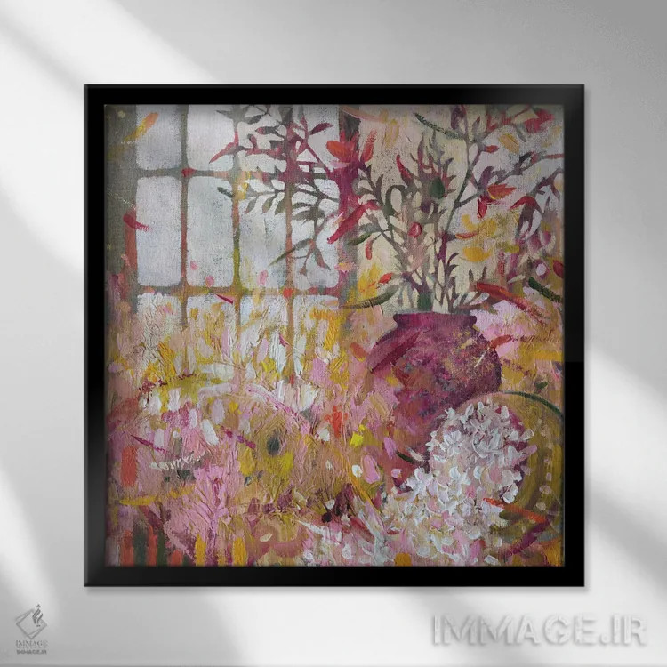 تابلو لحظهای آفتابی اثر اکاترینا پریسیچ - نمای قابدار مشکی