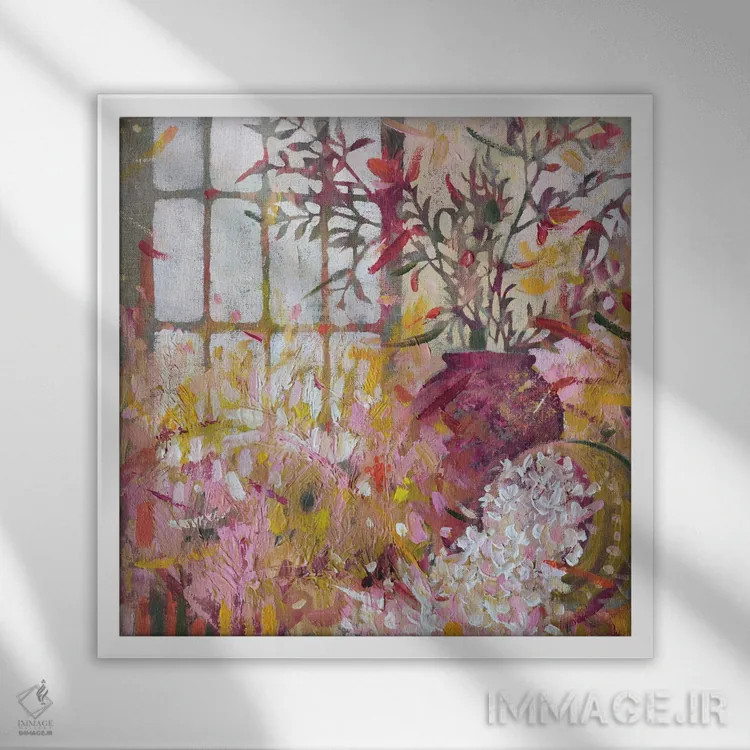 تابلو لحظهای آفتابی اثر اکاترینا پریسیچ - نمای قابدار سفید