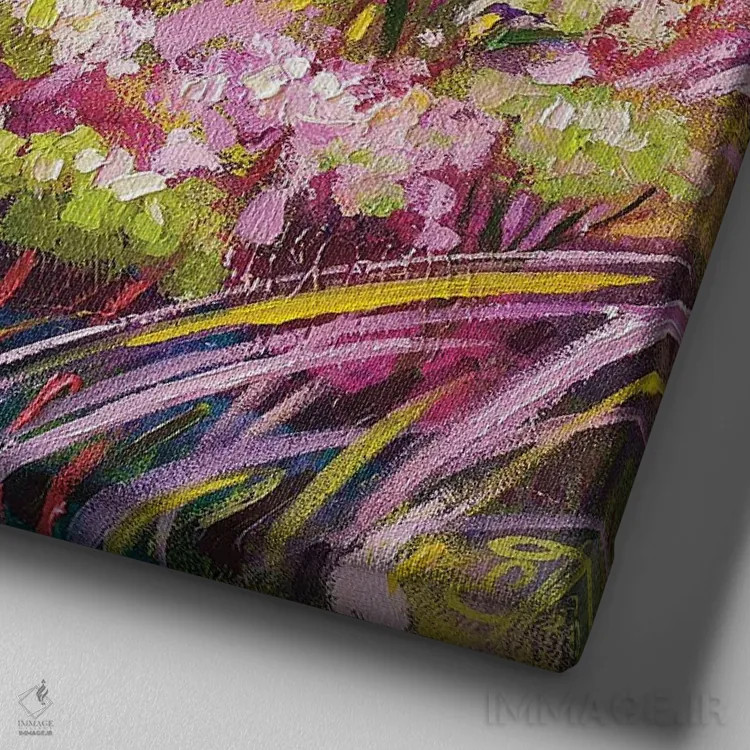 تابلو تندباد ظهرگاهی اثر اکاترینا پریسیچ - نمای نزدیک بافت بوم