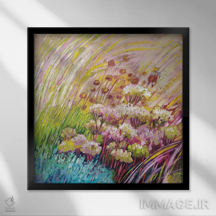 تابلو تندباد ظهرگاهی اثر اکاترینا پریسیچ - نمای قابدار مشکی