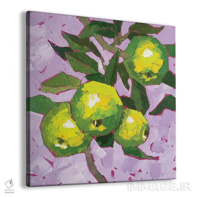 تابلو شاخهٔ سیب سبز اثر اکاترینا پریسیچ - نمای پرسپکتیو محصول