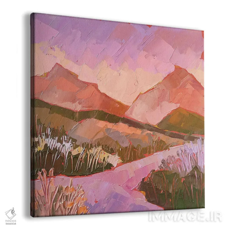 تابلو منظرهٔ بنفش اثر اکاترینا پریسیچ - نمای پرسپکتیو محصول