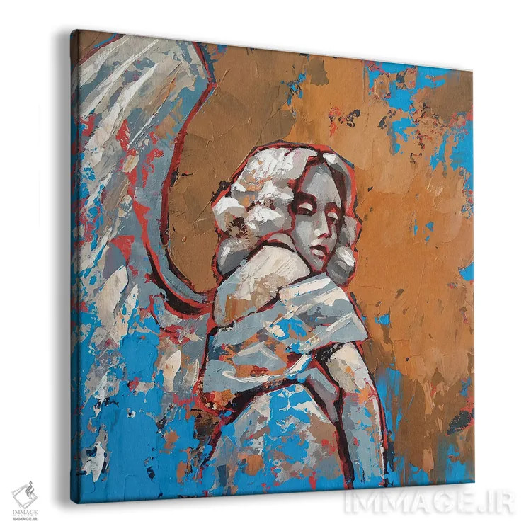 تابلو تندیس فرشته اثر اکاترینا پریسیچ - نمای پرسپکتیو محصول