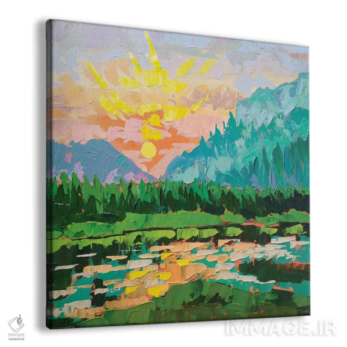 تابلو پارک ملی یلواستون اثر اکاترینا پریسیچ - نمای پرسپکتیو محصول