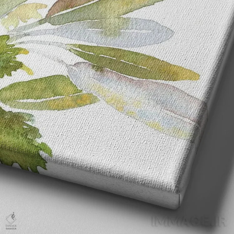 تابلو بوکه گارنی (سبزی معطر فرانسوی) اثر اکاترینا پریسیچ - نمای نزدیک بافت بوم