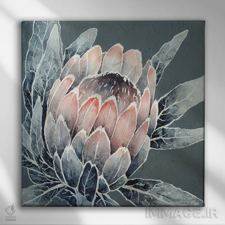 تابلو پروتئا تکرنگ اثر اکاترینا پریسیچ - نمای روبهرو روی دیوار