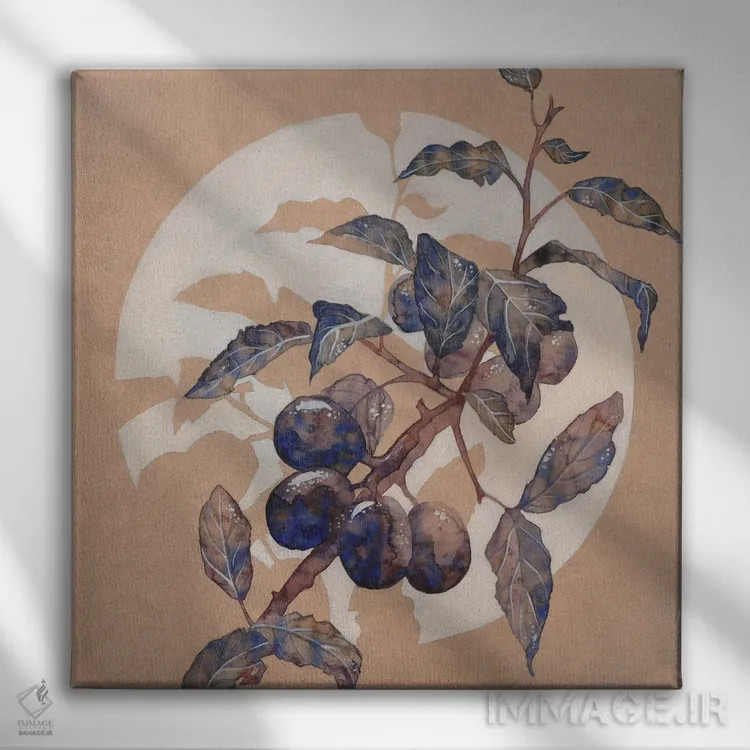 تابلو آلوی صنایعدستی اثر اکاترینا پریسیچ - نمای روبهرو روی دیوار