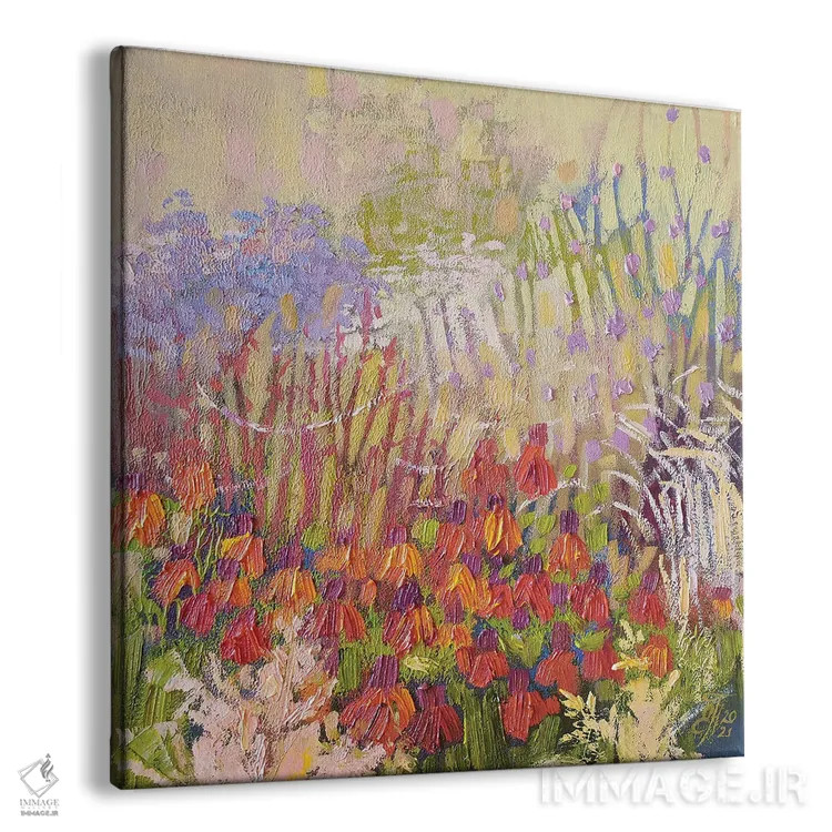 تابلو نور خورشید از میان گلها اثر اکاترینا پریسیچ - نمای پرسپکتیو محصول