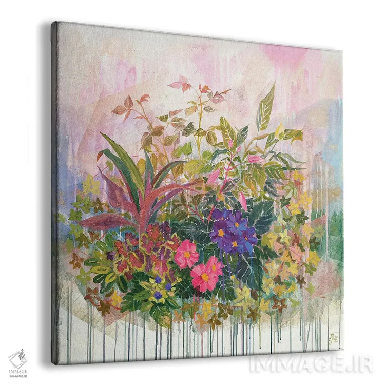 تابلو ترکیب باغ گلها اثر اکاترینا پریسیچ - نمای پرسپکتیو محصول