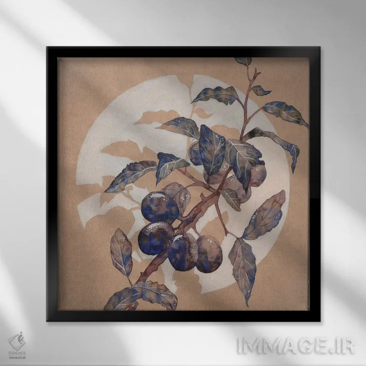 تابلو آلوی صنایعدستی اثر اکاترینا پریسیچ - نمای قابدار مشکی