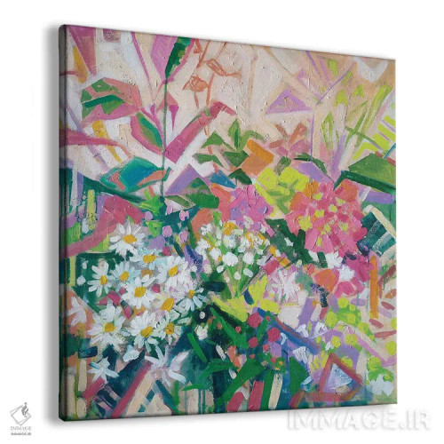 تابلو جشنوارهٔ گلها اثر اکاترینا پریسیچ - نمای پرسپکتیو محصول