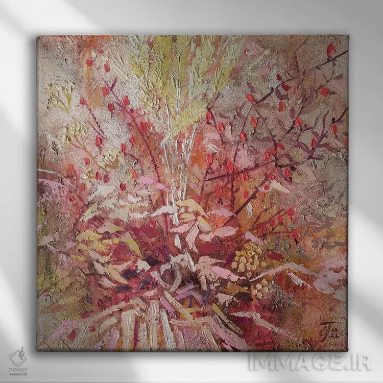 تابلو خاطرات پاییز گرم اثر اکاترینا پریسیچ - نمای روبهرو روی دیوار