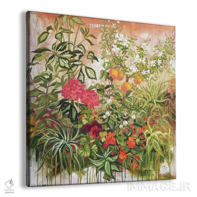 تابلو باغ گرمسیری اثر اکاترینا پریسیچ - نمای پرسپکتیو محصول