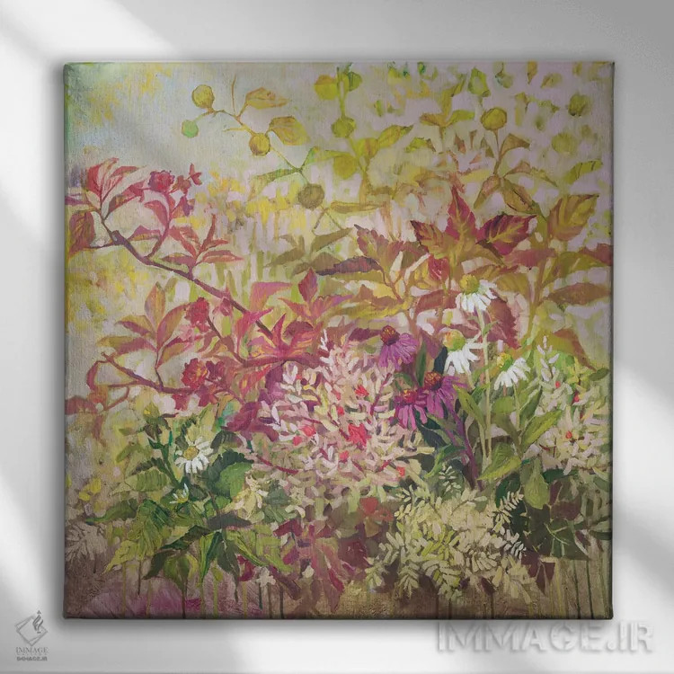 تابلو حال و هوای پاییزی اثر اکاترینا پریسیچ - نمای روبهرو روی دیوار