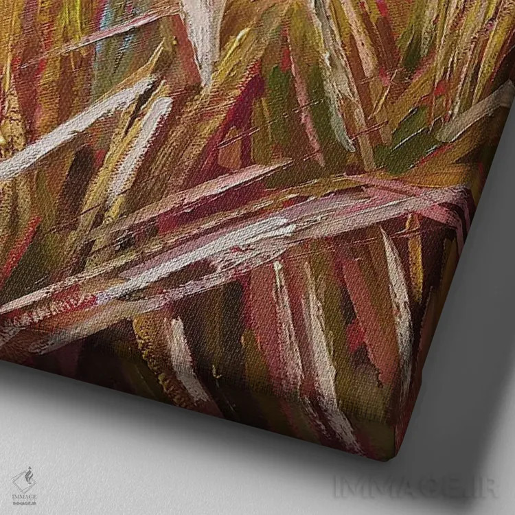 تابلو بوتهزارهای ساحلی در غروب اثر اکاترینا پریسیچ - نمای نزدیک بافت بوم