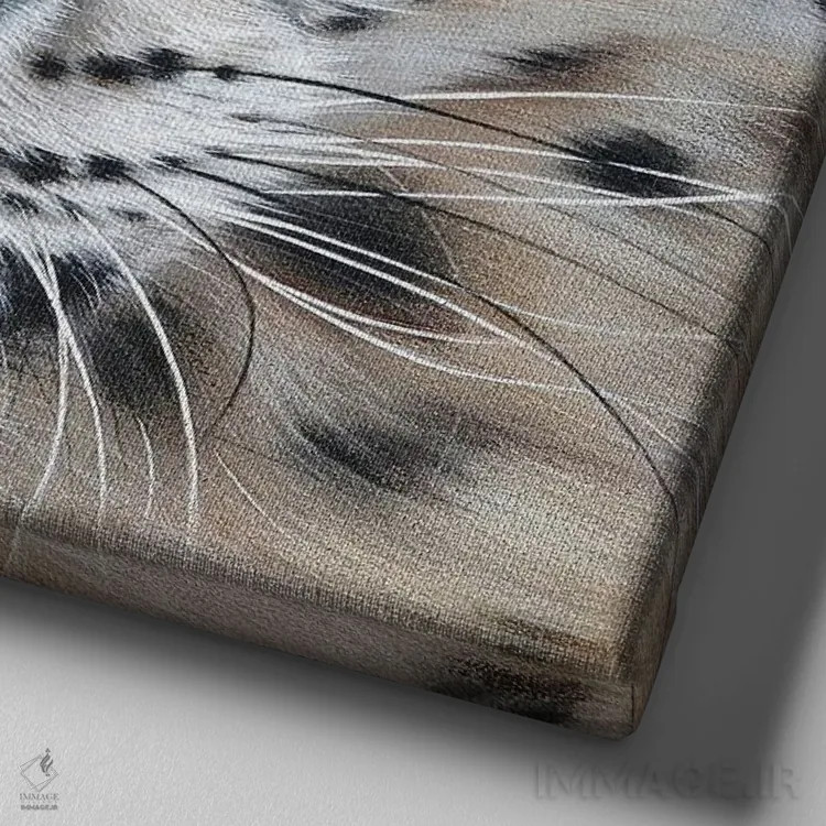 تابلو چهرههای طبیعت وحشی اثر النا کولوتوشا - نمای نزدیک بافت بوم