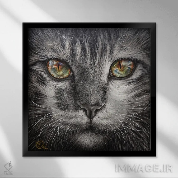 تابلو انعکاسها اثر النا کولوتوشا - نمای قابدار مشکی