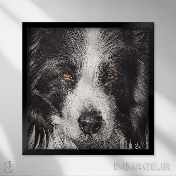 تابلو همدم وفادار اثر النا کولوتوشا - نمای قابدار مشکی