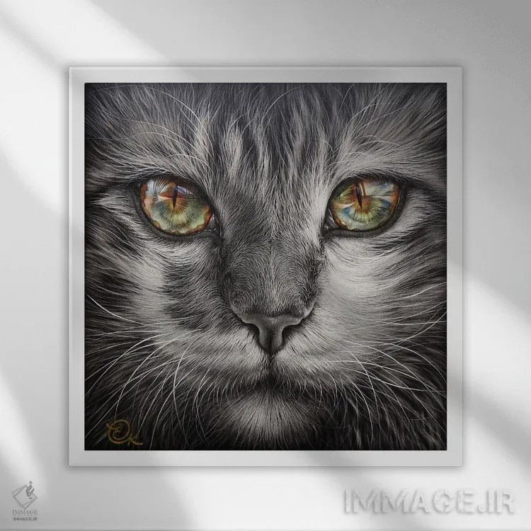 تابلو انعکاسها اثر النا کولوتوشا - نمای قابدار سفید