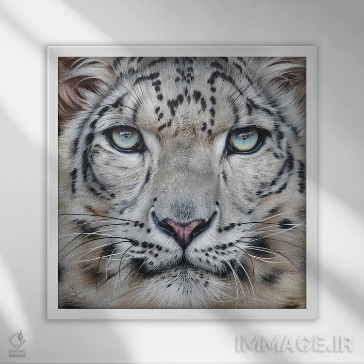 تابلو چهرههای طبیعت وحشی اثر النا کولوتوشا - نمای قابدار سفید