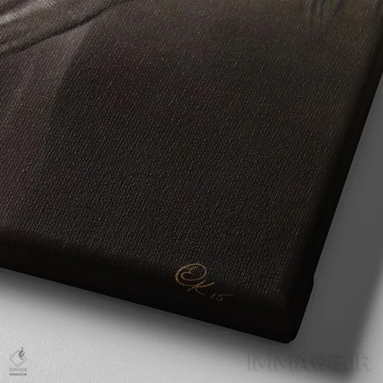 تابلو جفت لوزیتانو (نوعی اسب پرتغالی) اثر النا کولوتوشا - نمای نزدیک بافت بوم